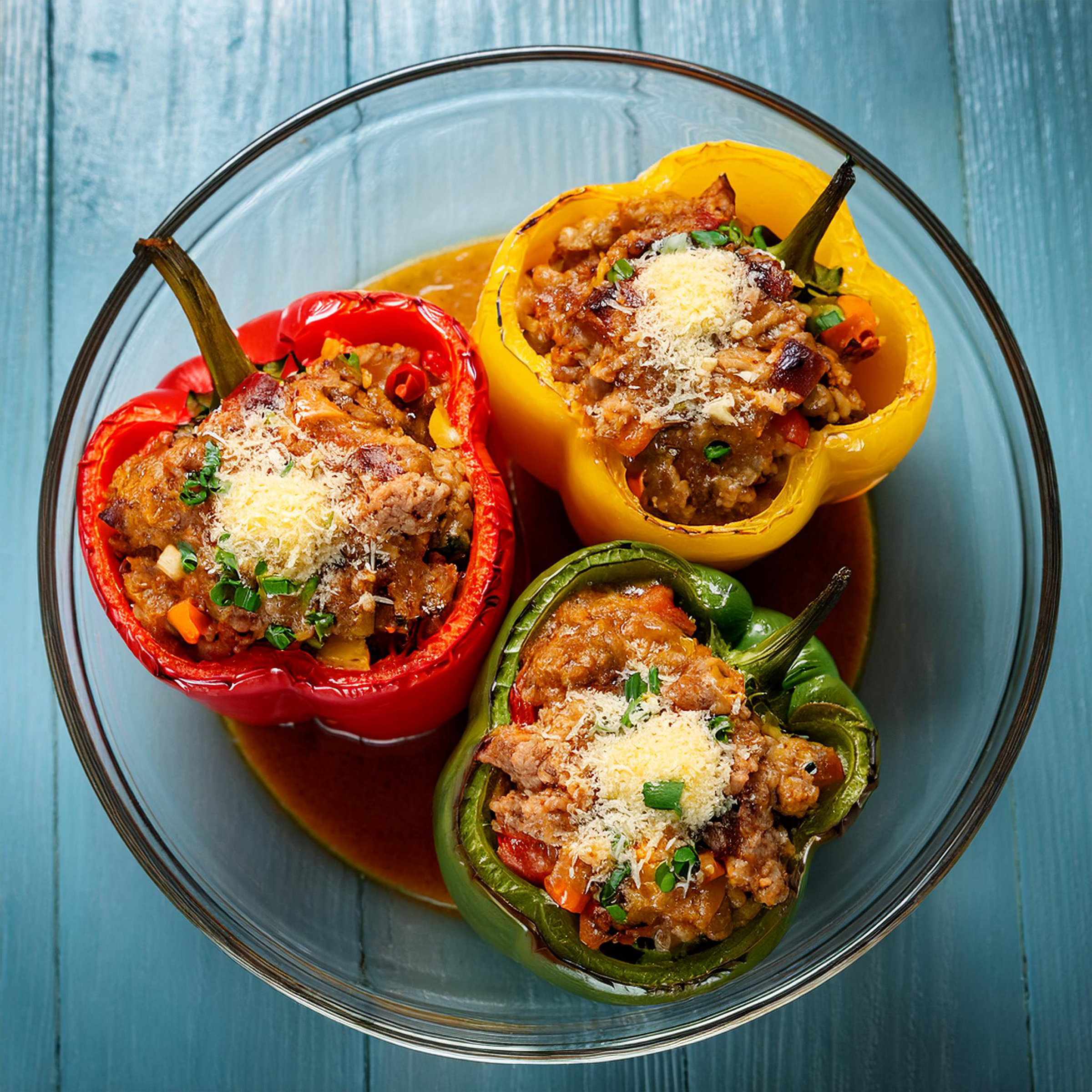 Plant Based Holiday Roast Stuffed Peppers on FakeMeats.com